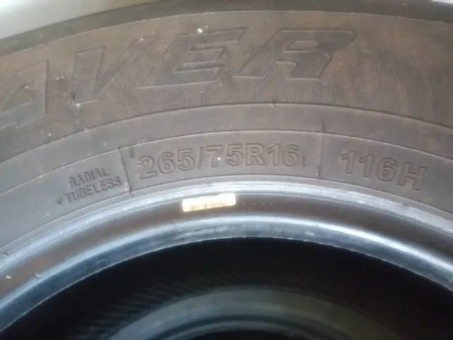 pneus 265/75/16R de camionete bom pra recauchutar