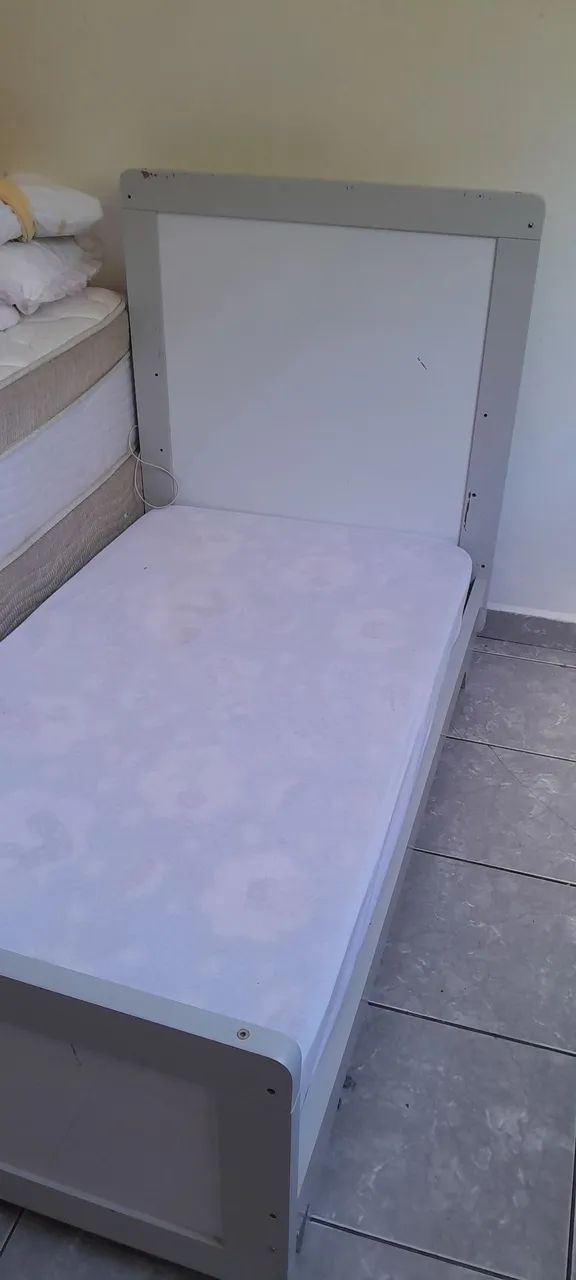 berço 2 em 1 + Colchão 