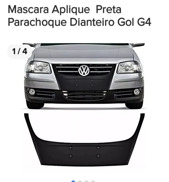 Máscara Aplique Preta para Gol G4