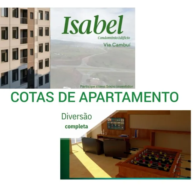 AB Cotas de Apartamento à Venda! Condomínio Isabel