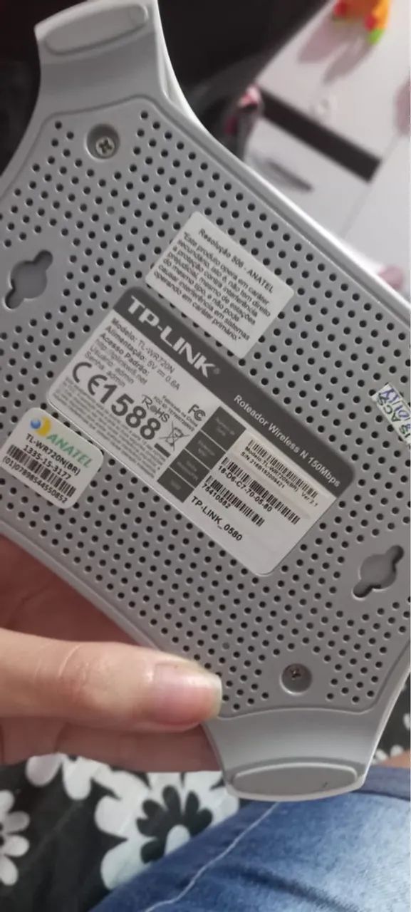 Roteador TP-Link 1 antena - branco - cabo - Foto 3