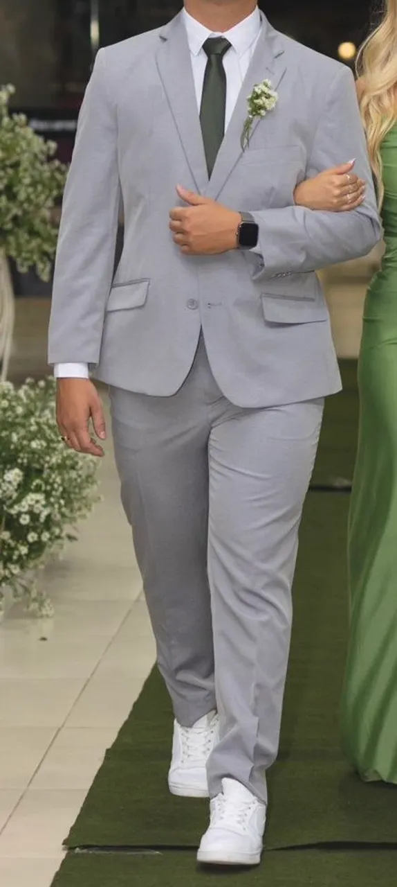 Terno Cinza + calça Social Masculino