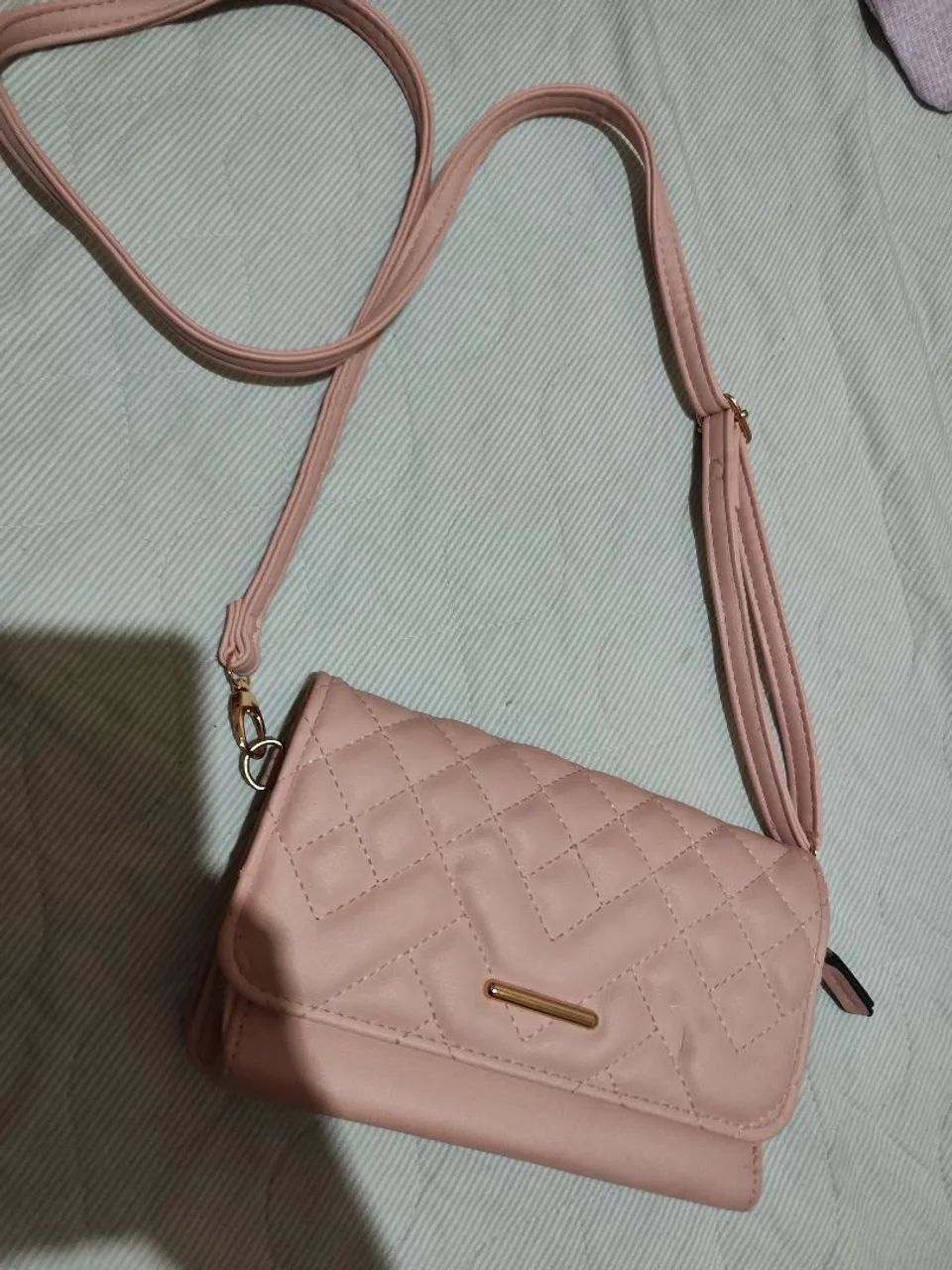 Bolsa Feminina Rosa Matelassê - Foto 2