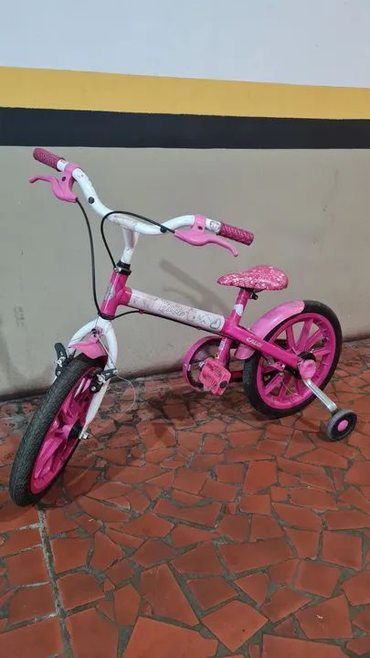 Bicicleta Caloi aro 16 com rodinha removível. 