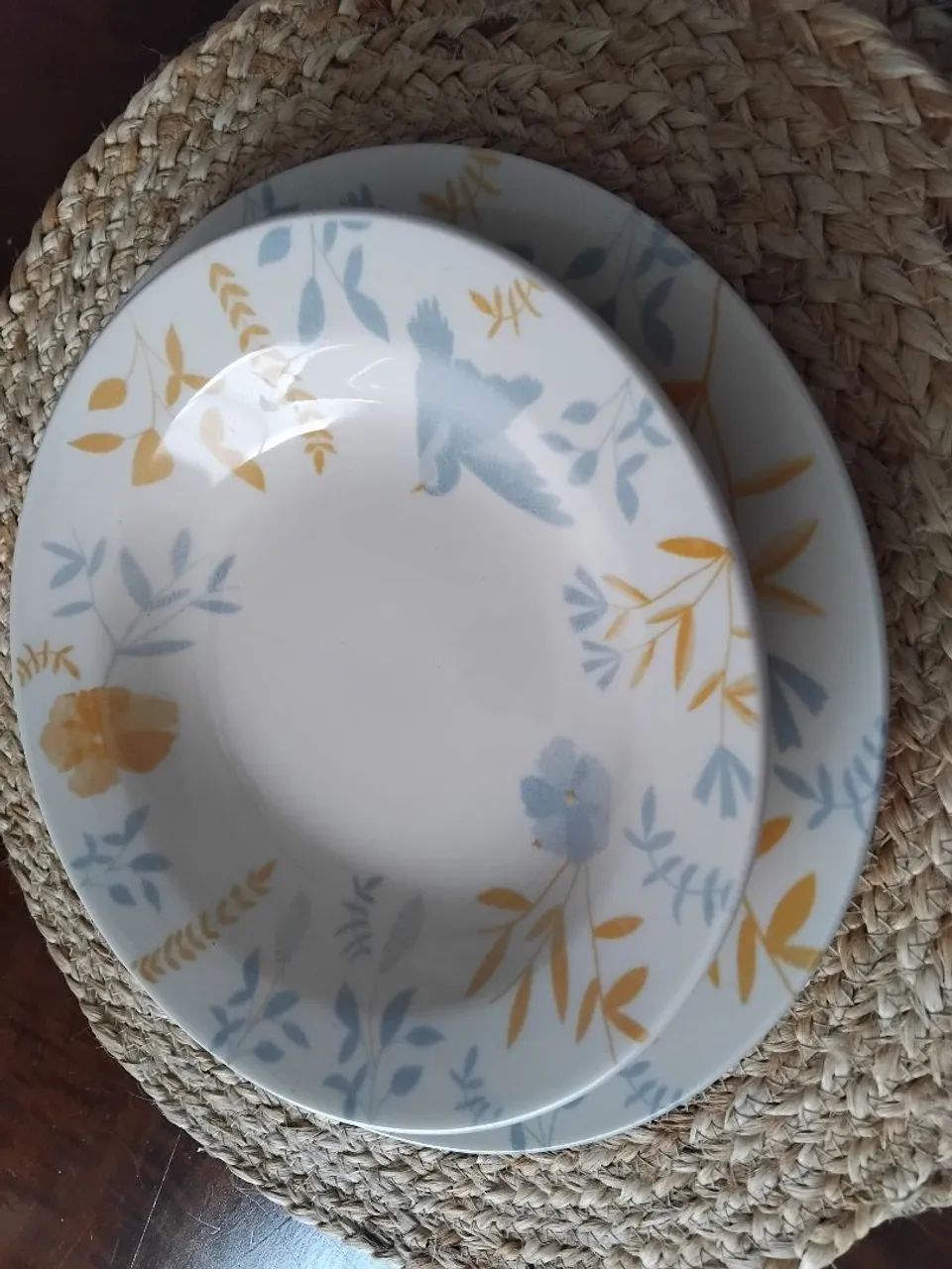 Jogo de pratos com design floral marca biona - Foto 3