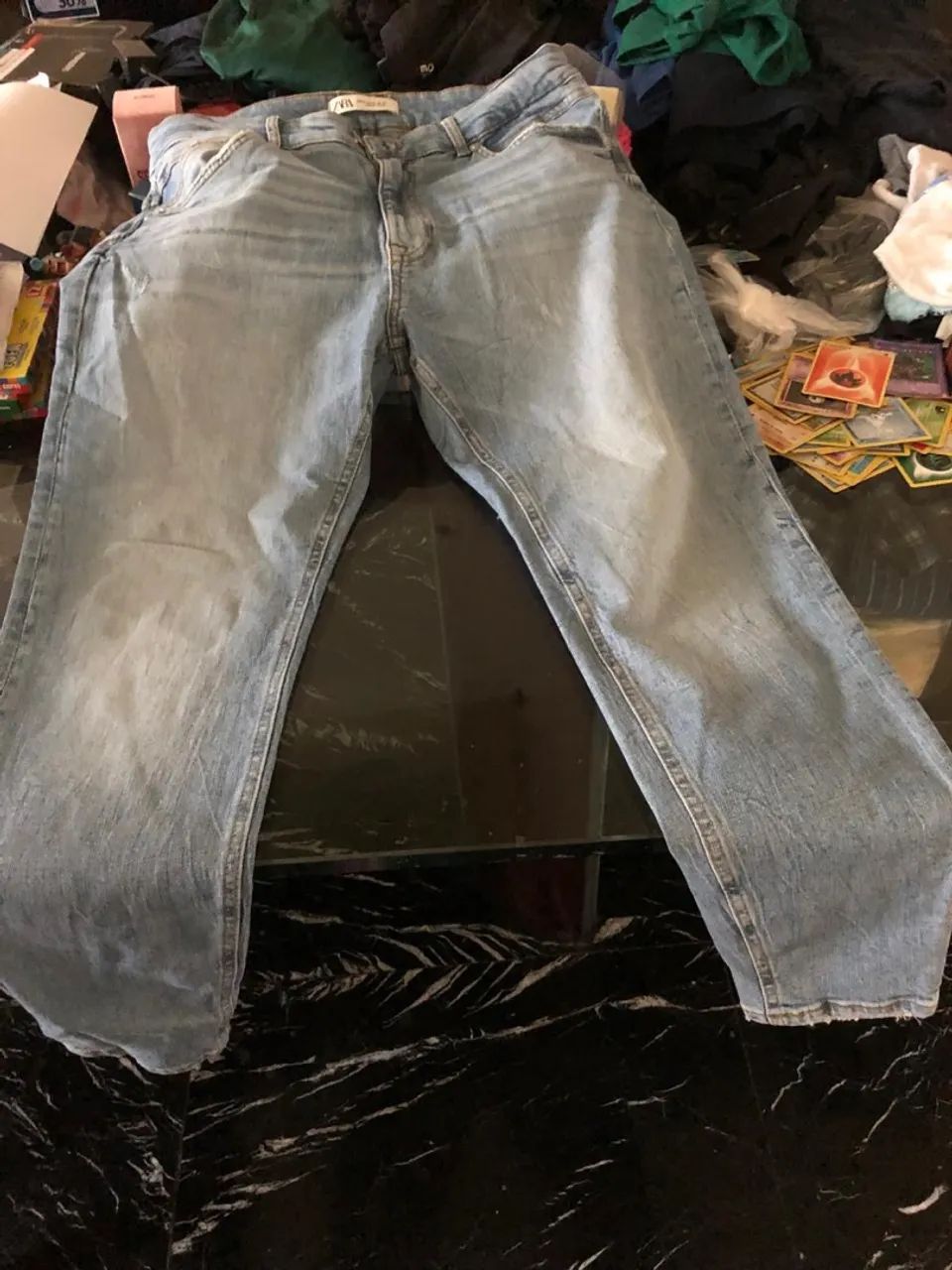 Calça Jeans Zara Azul clara