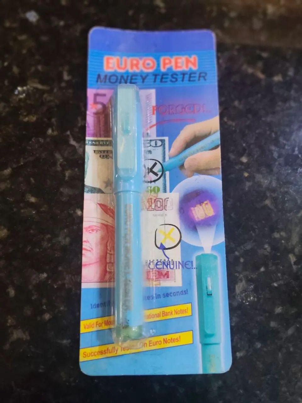 Caneta De Teste Para Detectar Dinheiro Nota Falsa Universal