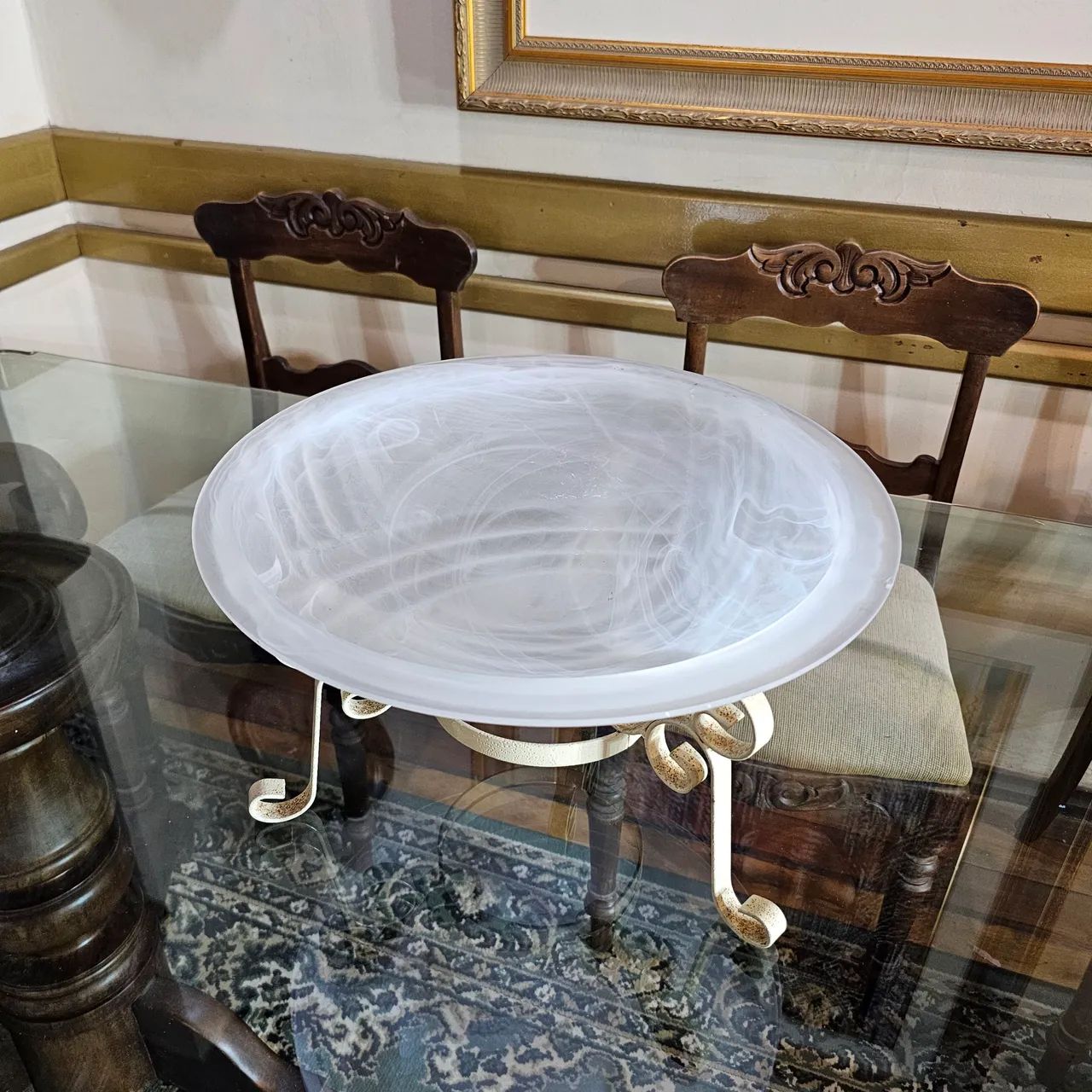 Decoração, fruteira ou centro de mesa antiga  - Foto 4