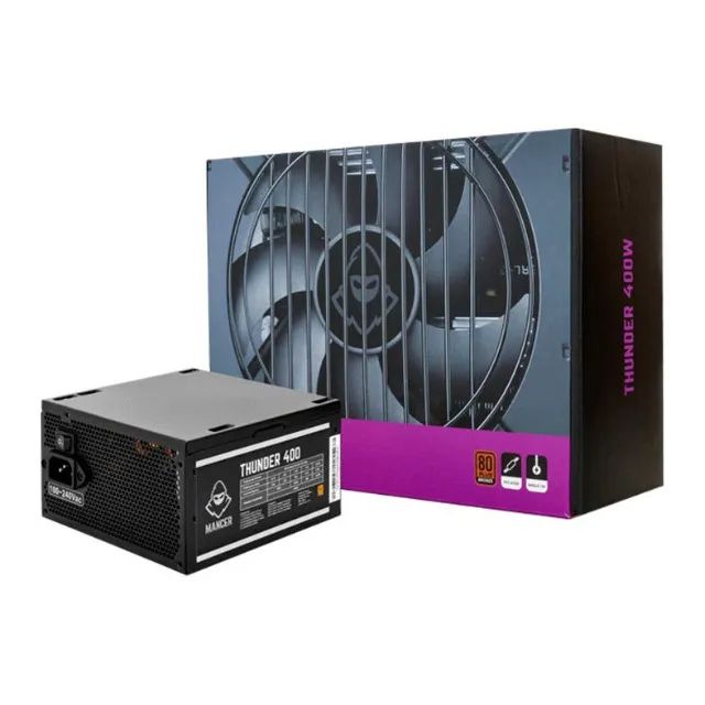 Fonte Mancer Thunder 400 Watts 80 Plus Bronze, Nova, Lacrada 