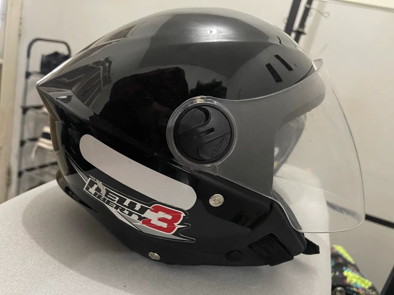 Capacete new liberto preto - SEMINOVO N 38 - Foto 4