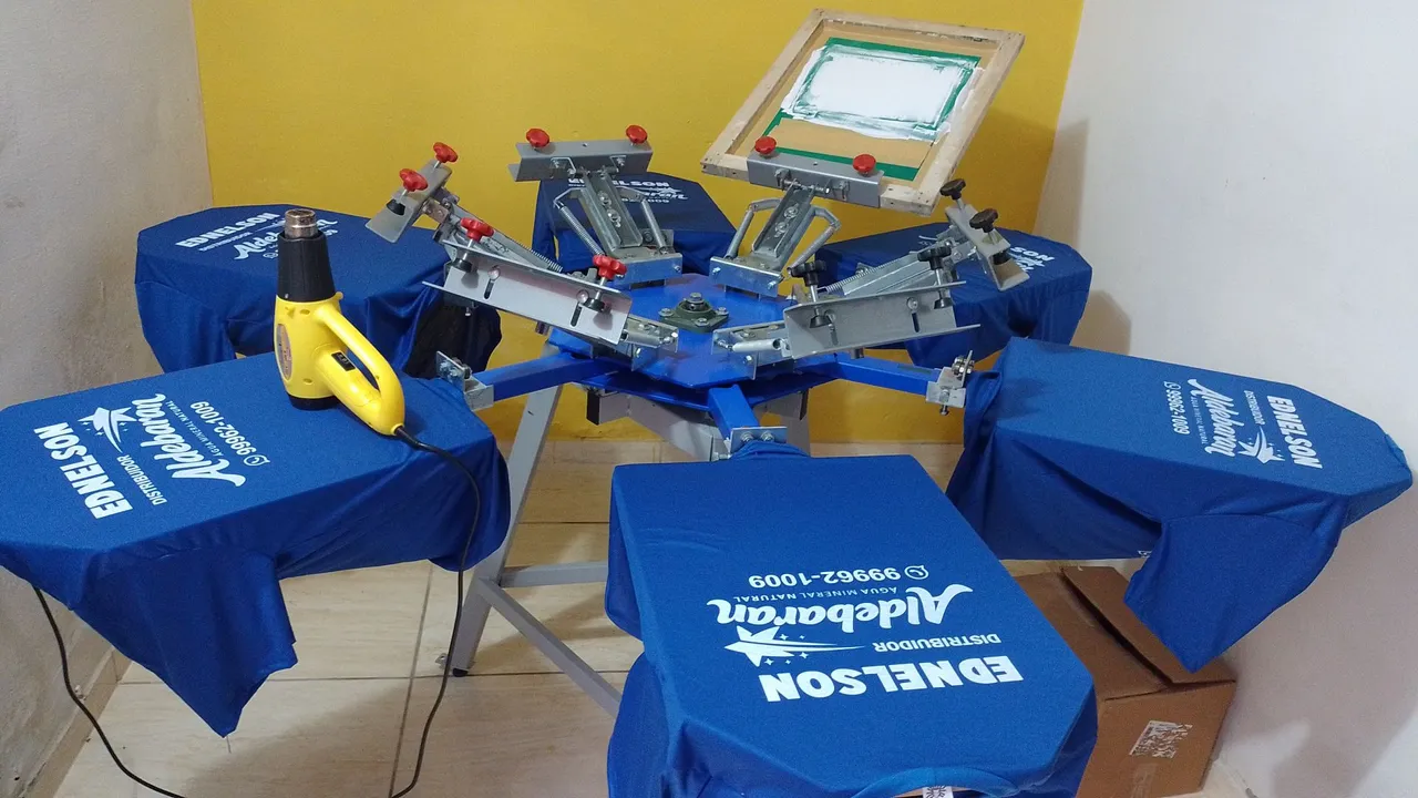 Carrossel Serigrafia para estampar camisetas