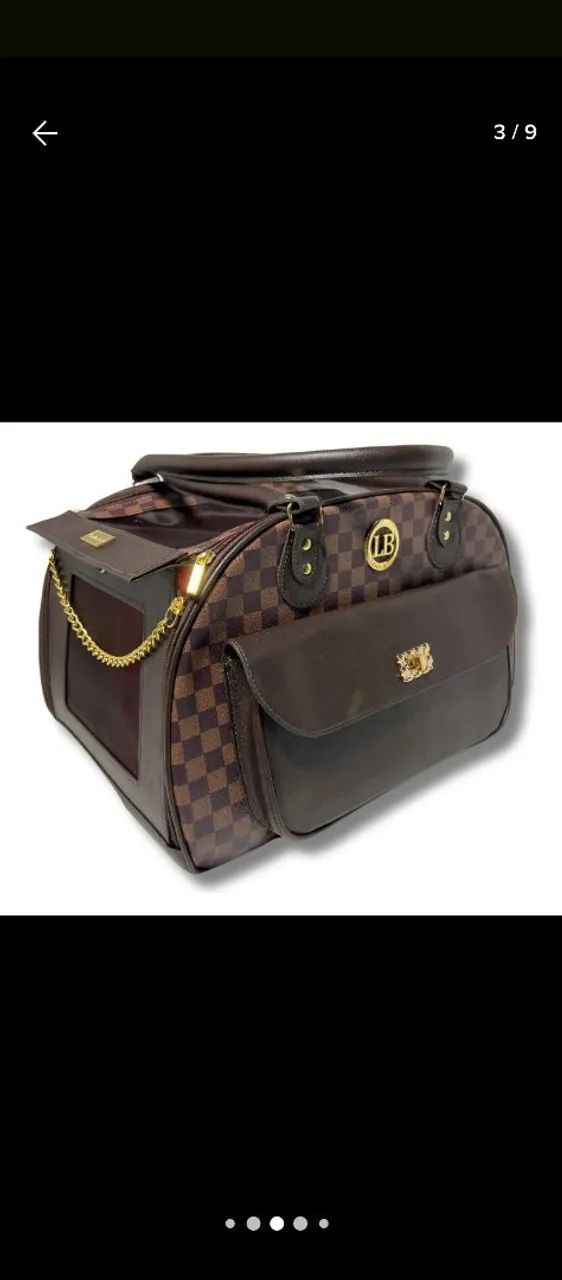 Bolsa de transporte luxuosa para pets - Foto 5