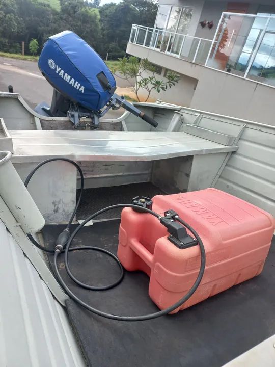Barco de alumínio Pantanáltica 5,0m motor Yamaha 15hp . - Foto 5
