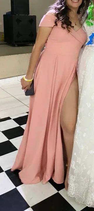 Vestido Longo Rosa para Festa