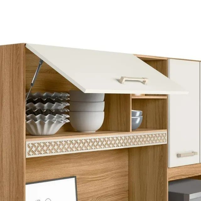"Sofisticação na Sua Cozinha: Armário Yara com Design Moderno e Amplo Espaço" - Foto 3