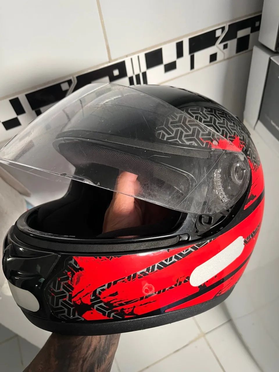 Capacete Honda usado  - Foto 4