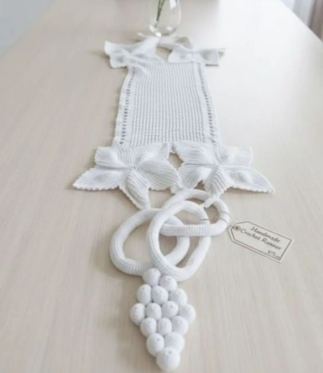 centro de mesa em crochê<br>artesanal,