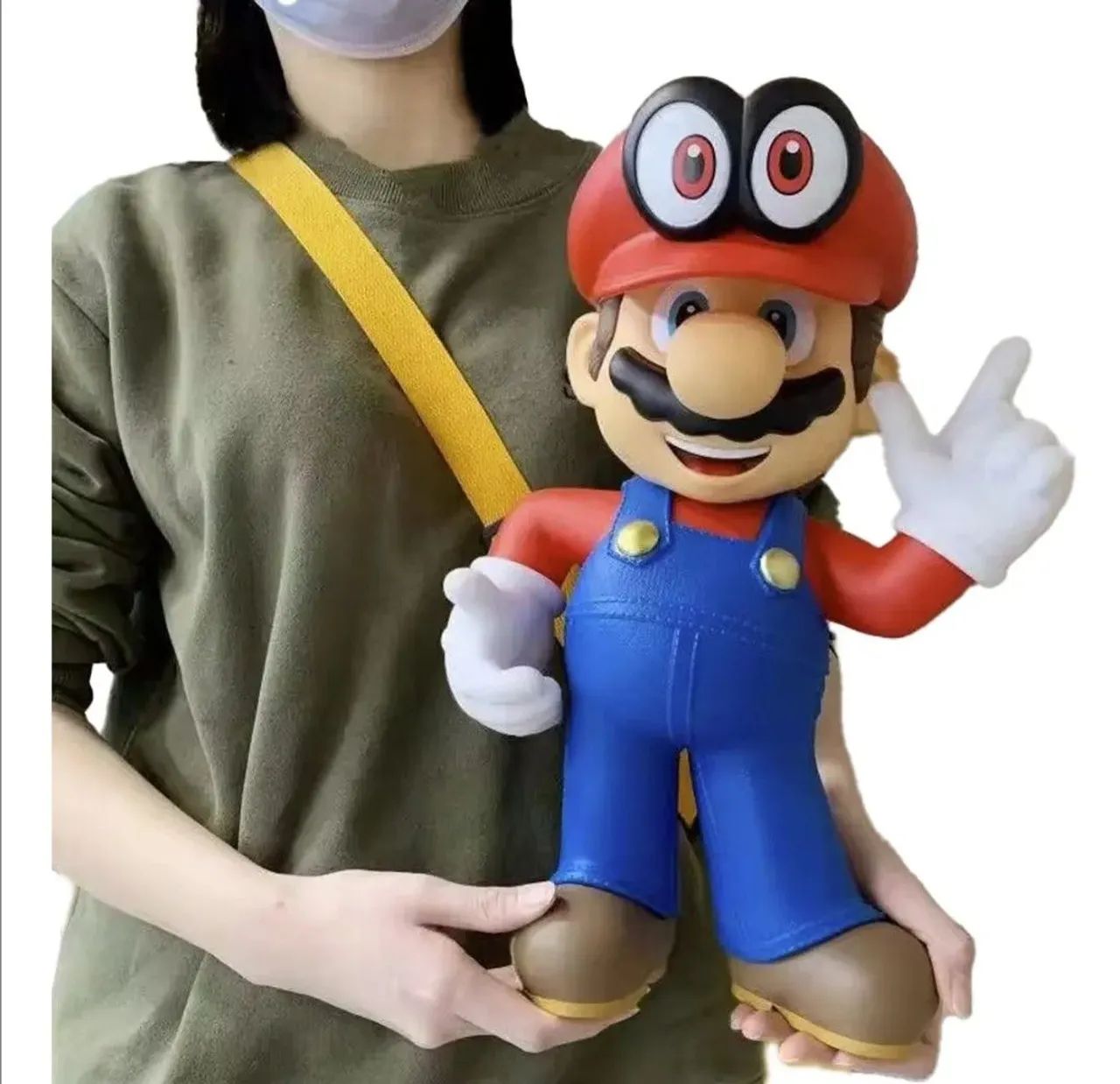 Action Figure Super Mario Odyssey 39cm Gigante Rico Em Detalhes 