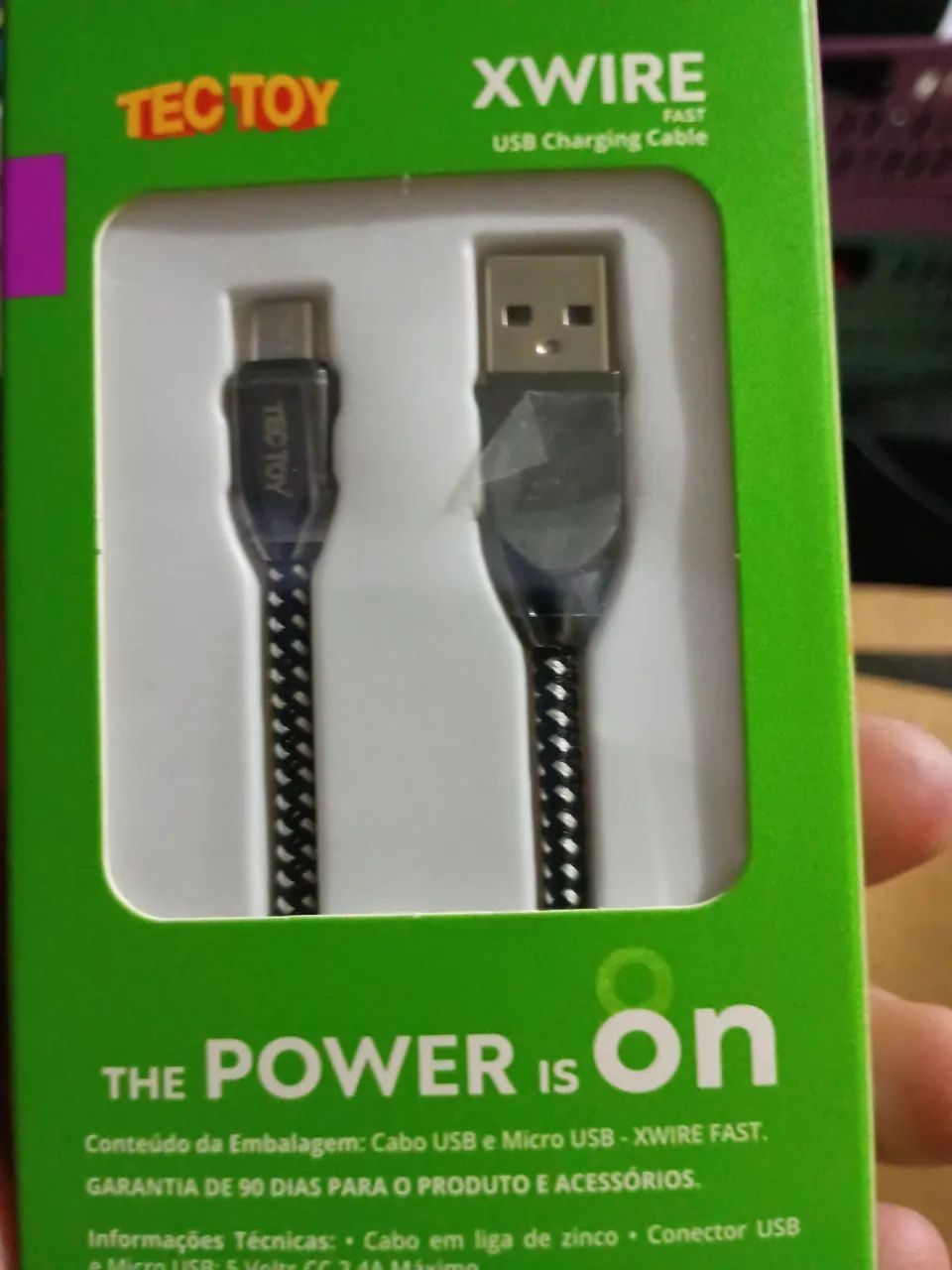 Cabo USB para Celular Tec Toy Xwire Fast 100cm - Foto 3
