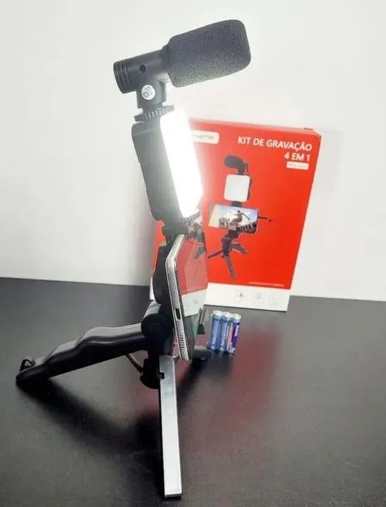 Kit de Gravação para Celular 4 em 1 - Novo - Foto 2
