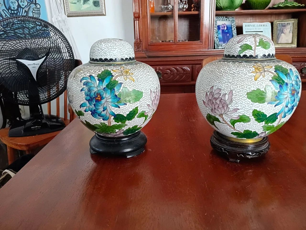 Exquisite Cloisonné Copper Pots.