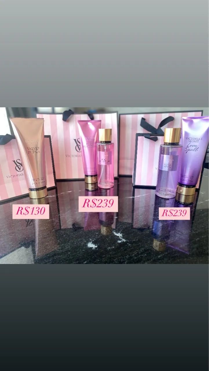 Kit Victoria's Secret - Perfumes e Loção Corporal