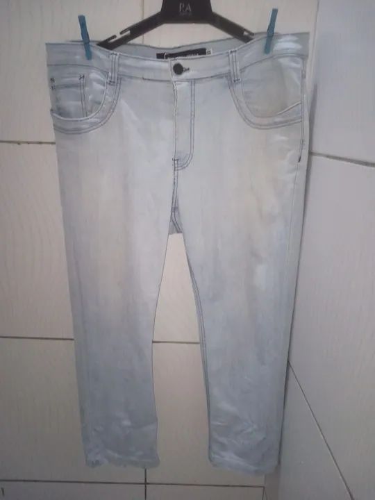 Calça Jeans Azul Claro Geração Urbana Masculino N;48 - Foto 3