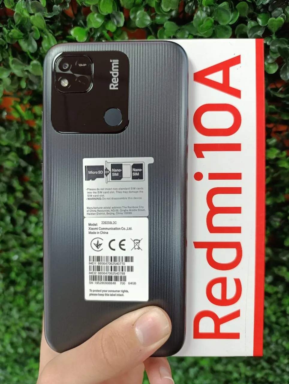 XIAOMI REDMI 10A 128GB/6GB RAM - 1 ANO DEGARANTIA!