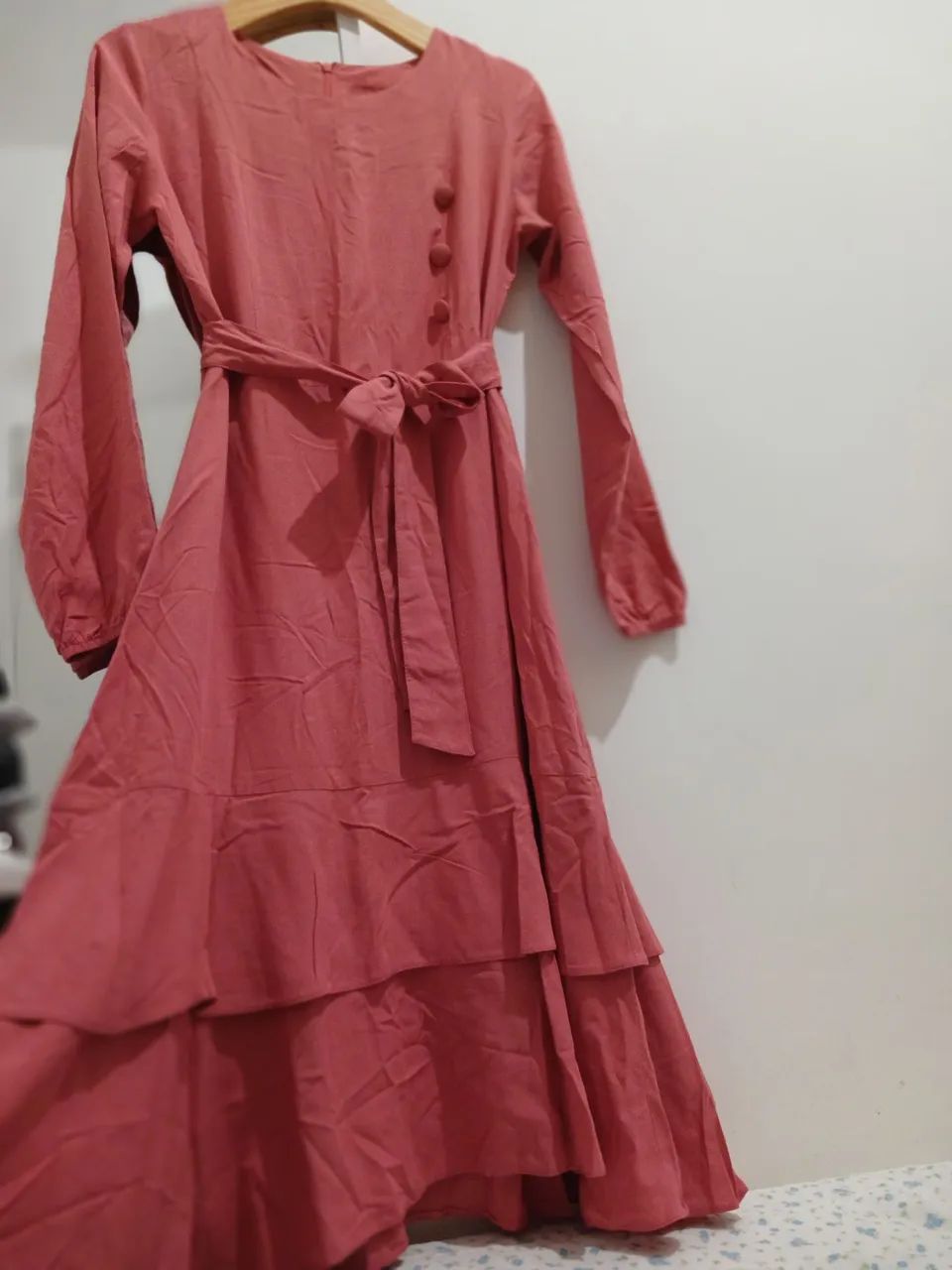 Vestido Midi com Cinto