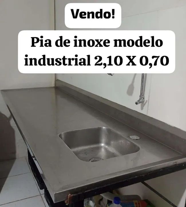 Pia de inox industrial 