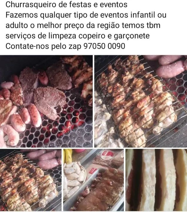 Churrasqueiro de eventos 