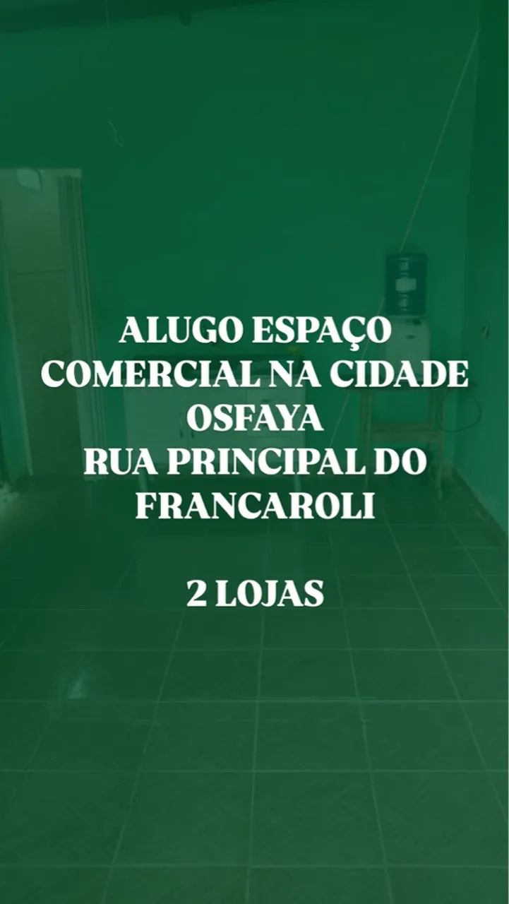 Alugo espaço comercial 