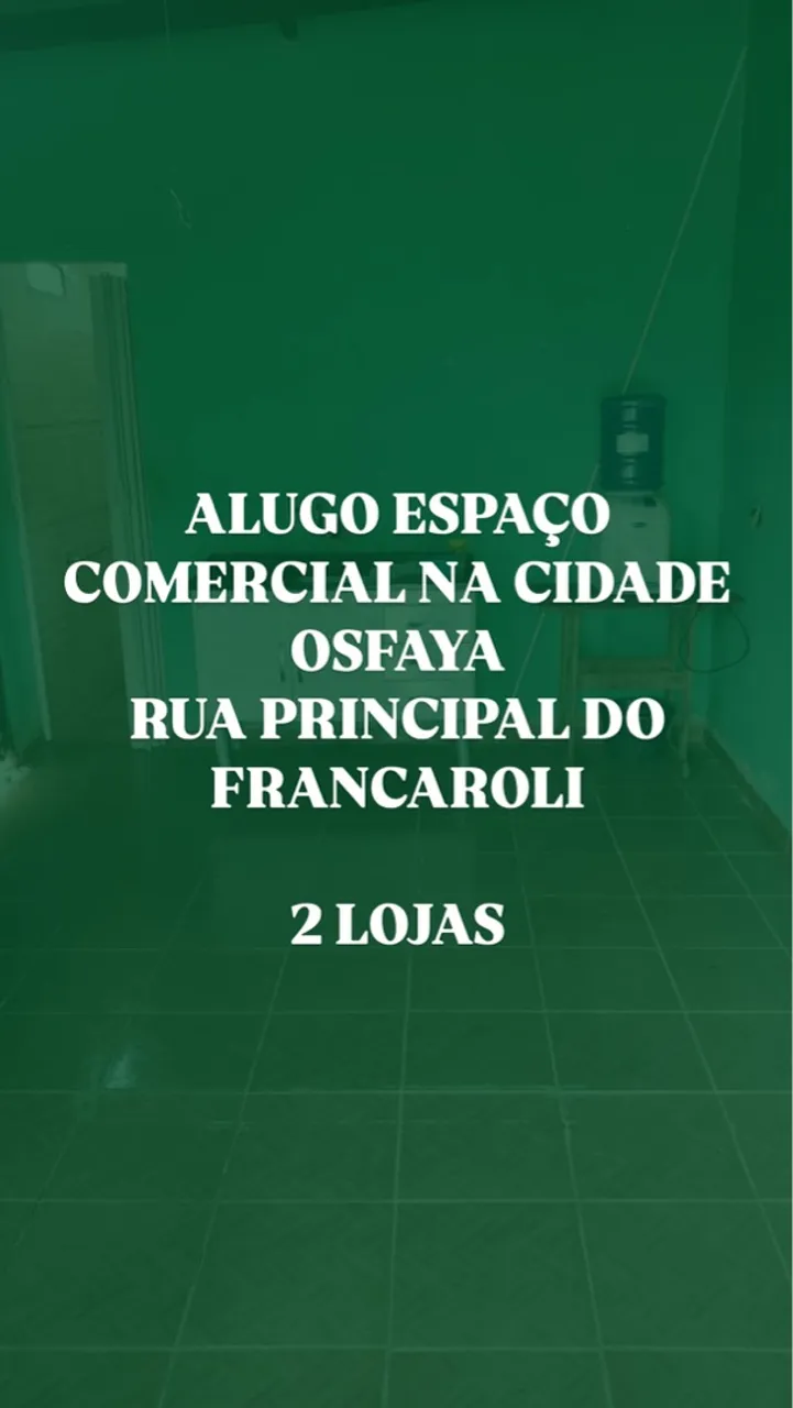 Alugo espaço comercial