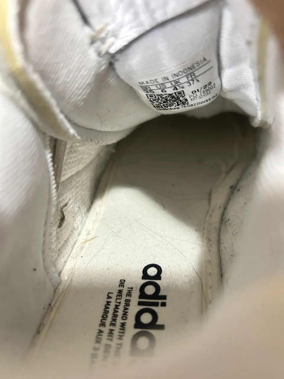 Tênis casual branco Adidas 35 - Foto 4