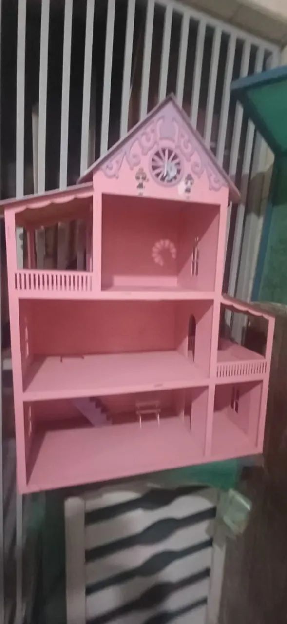 Casa de bonecas rosa - Foto 4