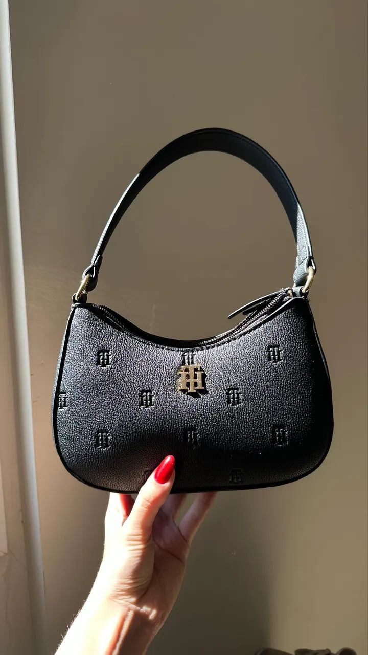 Bolsa Tommy Hilfiger Shoulder Bag Preta - Foto 3