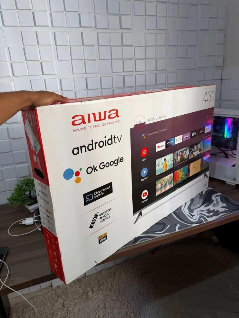 Smartv 43 polegadas AIWA full Hd Dled nova na caixa lacrada  - Foto 3