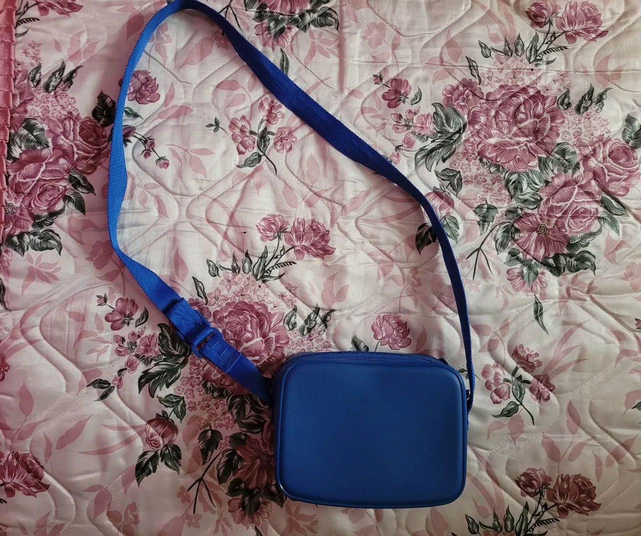 Bolsa transversal moleca azul pvc - Foto 3