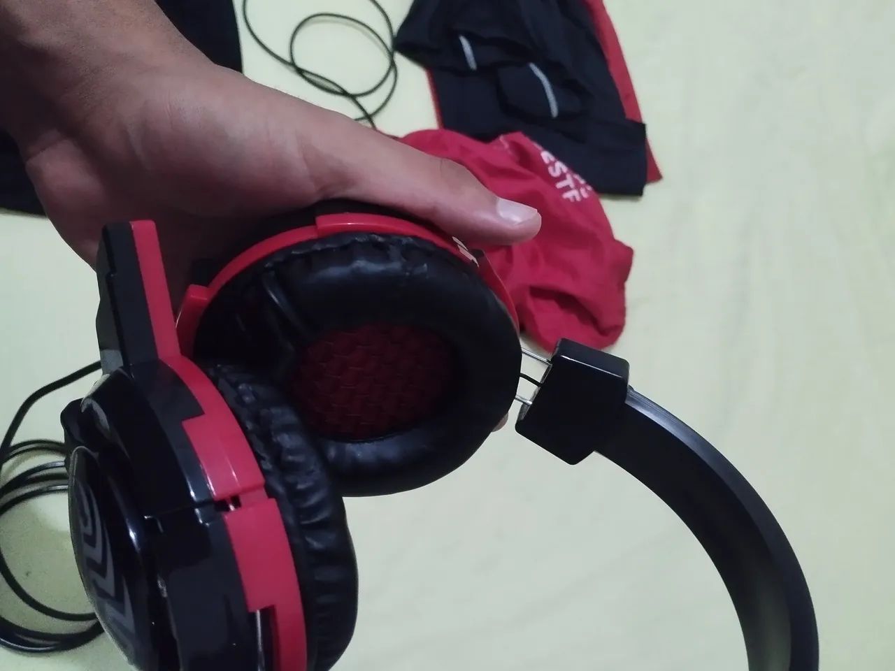 Fone gamer novo com microfone  - Foto 4