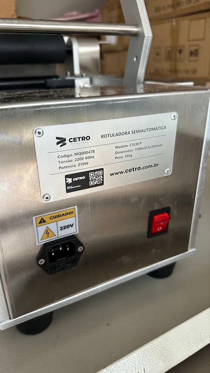 Rotuladora Semiautomática Com Datador Cetro CSLM P - Foto 2