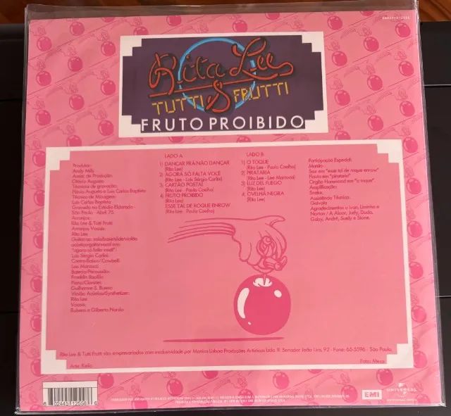 Rita Lee - Fruto Proibido LP Rosa / Edição 2023 - Foto 5