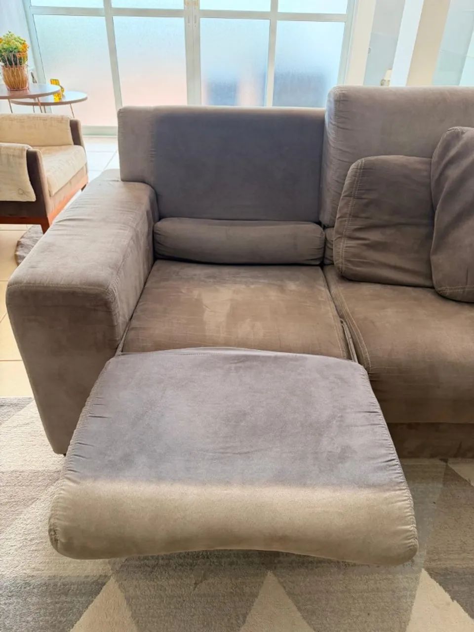 Conjunto de Sófas de 2 e 3 lugares, reclinável - Foto 5