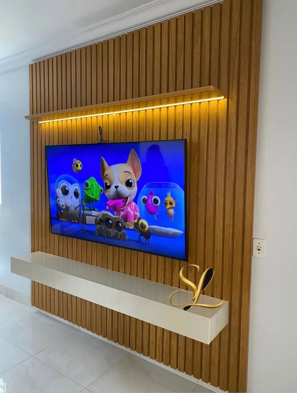 Painel Ripado 2,30m - MDF 