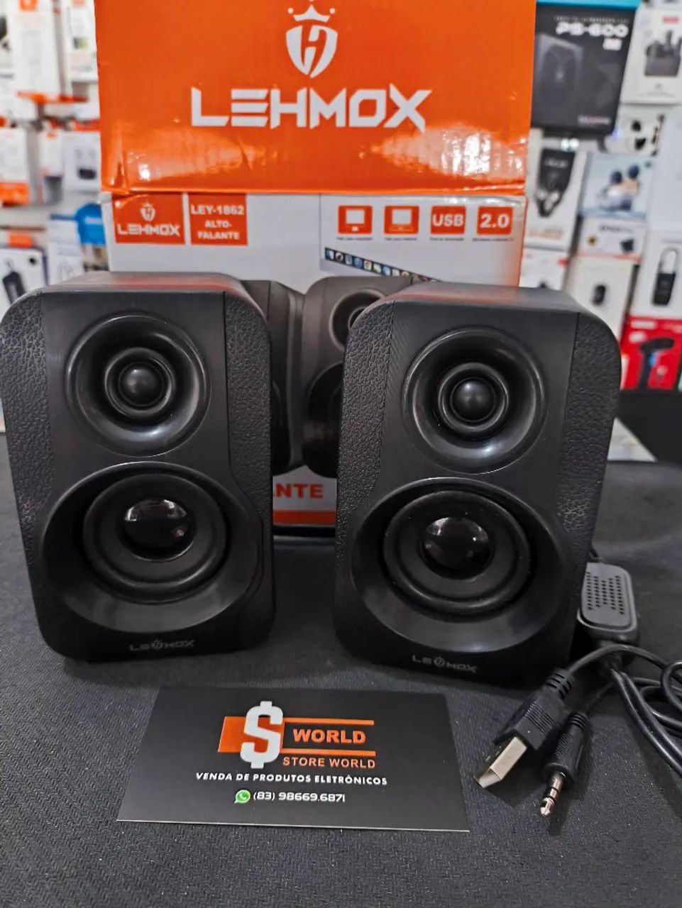 Caixinha de Som para Computador e Notebook - Loja Store World 