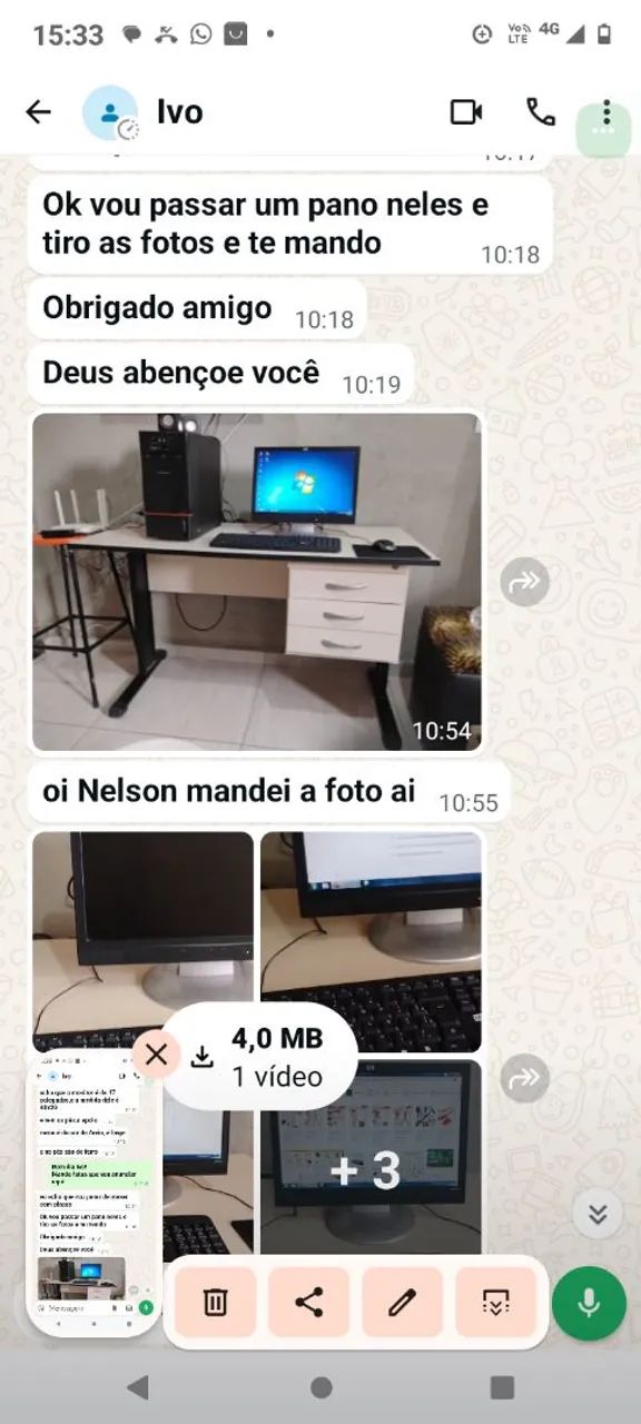Computador com mesa de trabalho  - Foto 5