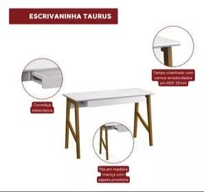 Escrivaninha com 1 Gaveta 125cm DIVIDIMOS EM ATÉ 10X SEM JUROS - Foto 4
