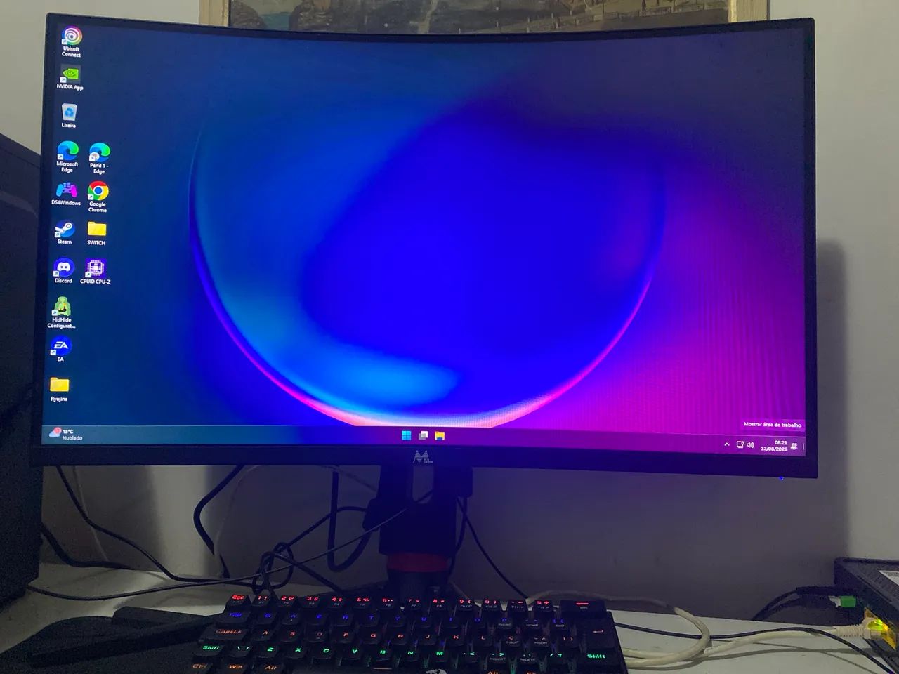 Monitor Gamer 240hz 1ms Tela curva 27 Polegadas 