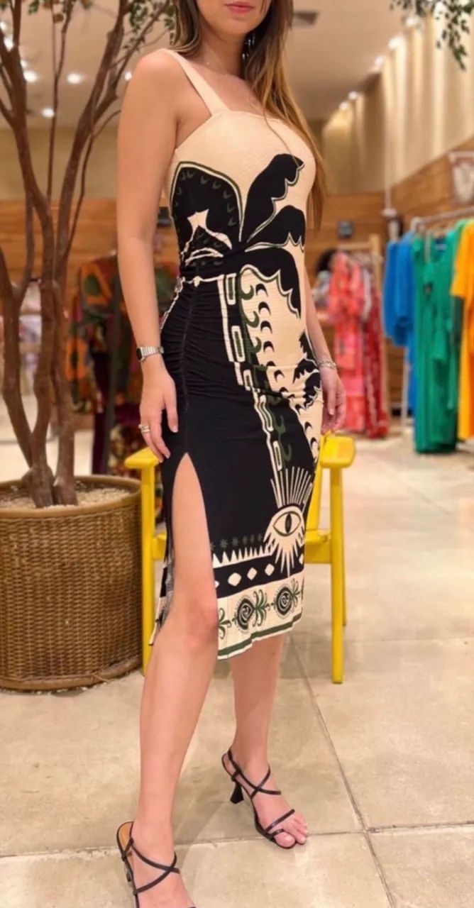 Vestido Estampado Tropical - Foto 4