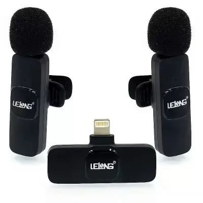 Microfone de Lapela S/ Fio Duplo Iphone Lelong Le-932 *ENTREGA GRÁTIS* - Foto 2