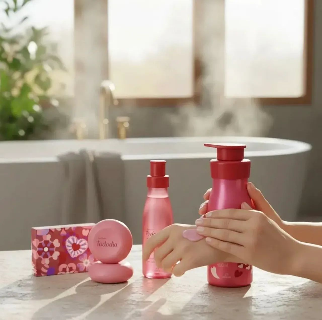 Presente Banho, hidratação e Perfumação Tododia Framboesa e Pimenta Vermelha - Foto 3